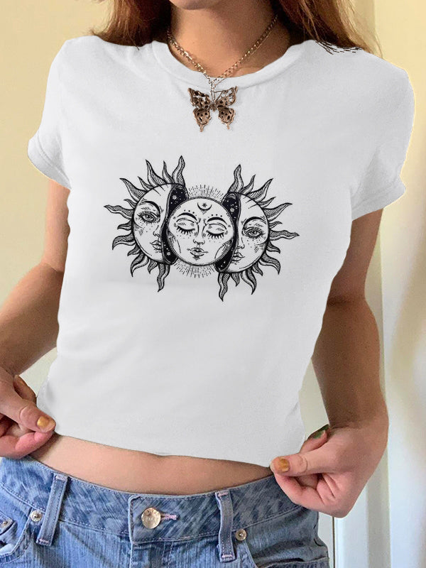 Sun Print Short Sleeve Tee