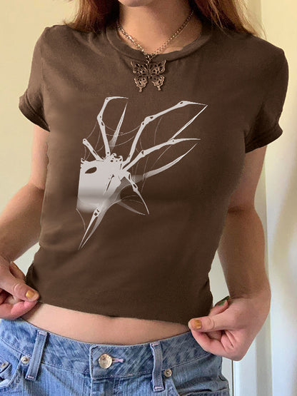 Vintage Spider Hand Printed Tee