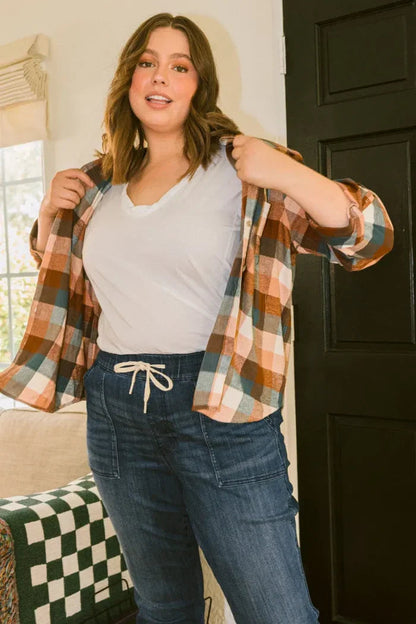 Pantalones deportivos vaqueros elásticos de cintura alta con cordón para mujer | Ideales para cualquier temporada