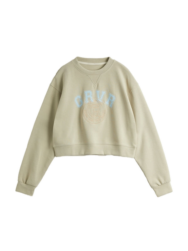 Contrast Color Letter Print Oversized Hoodie