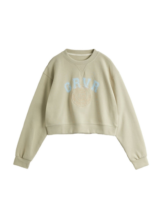 Contrast Color Letter Print Oversized Hoodie
