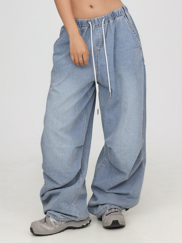 Printed Hip Hop Retro Baggy Jeans