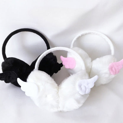 Harajuku Punk Wings Plush Earmuff