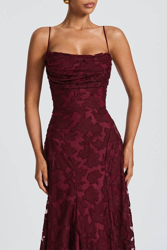 Sexy Backless Chiffon Maxi Dress