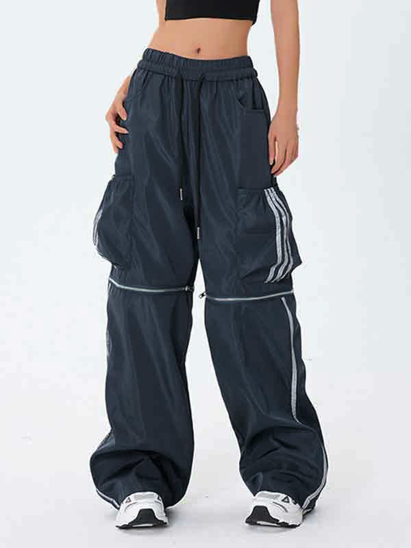 Pocket Knee Zip Up Design Cargo Pants