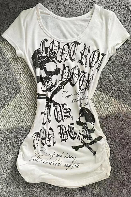 Edgy Cyber Y2K Gothic T-shirt