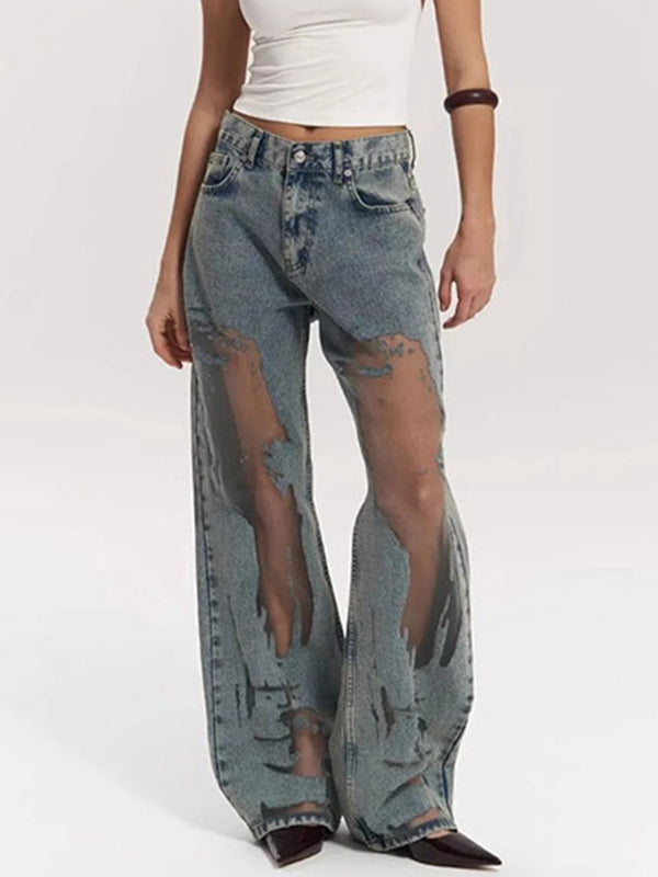 American-Style Retro Vixen Boyfriend Jeans