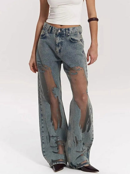 American-Style Retro Vixen Boyfriend Jeans