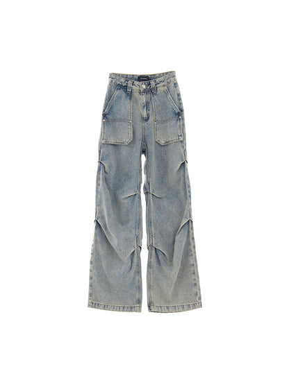 High waisted slimming versatile Cargo Jeans