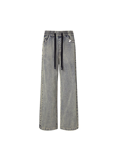 American retro straight Boyfriend Jeans