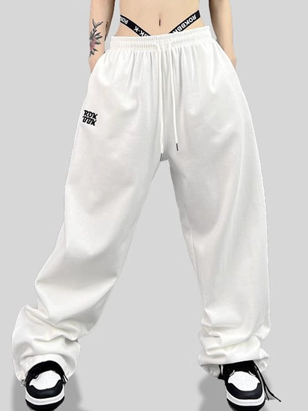 Street Lettering Printed Sweatpants