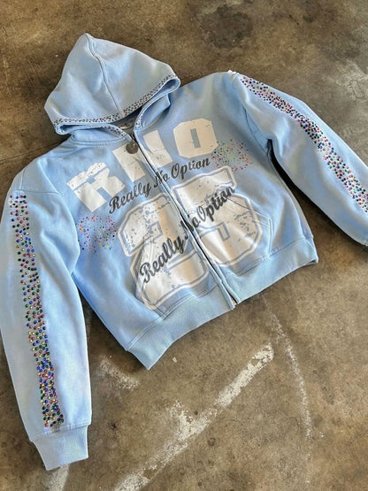 Hip-Hop Street Style Letter Print Hoodie