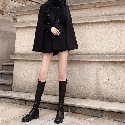 Black Hooded Cloak