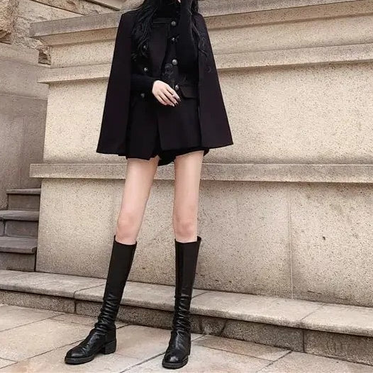 Black Hooded Cloak