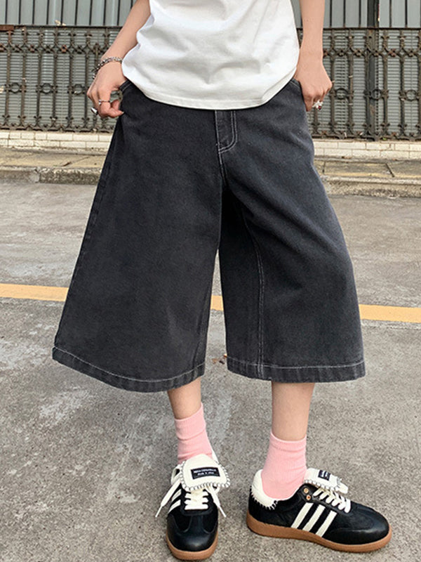 American Vintage Loose Denim Shorts