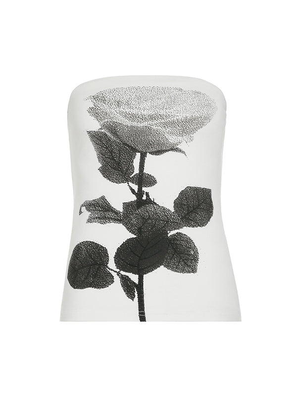 Vintage Rose Boobie Hottie Bandeau Top