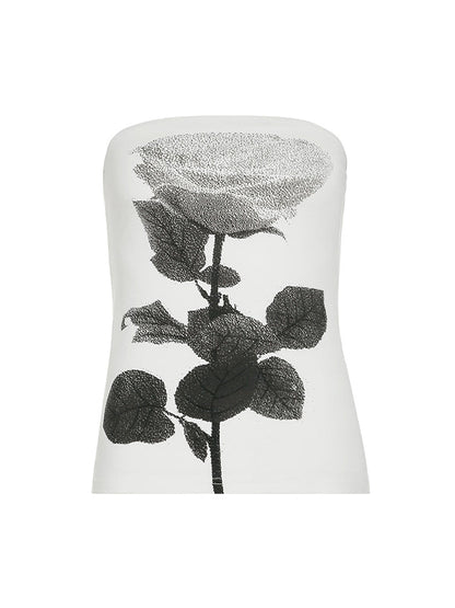 Vintage Rose Boobie Hottie Bandeau Top