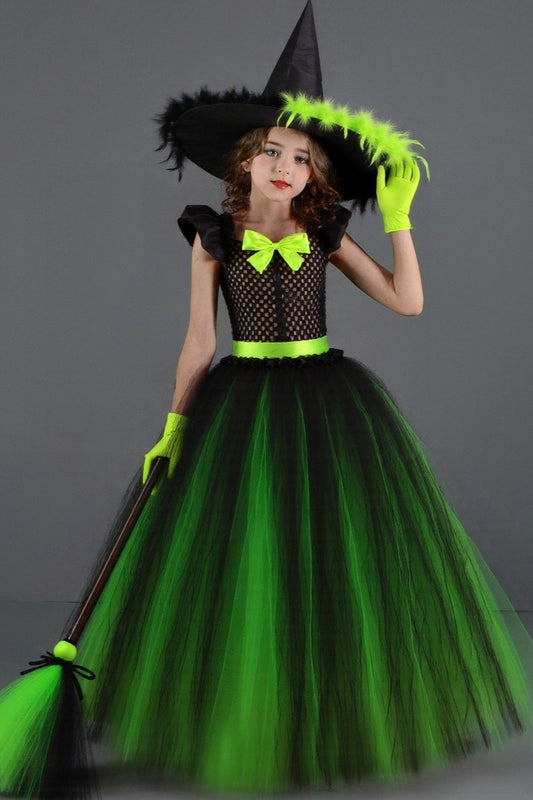 Evil Witch Dress Kid Halloween Costume