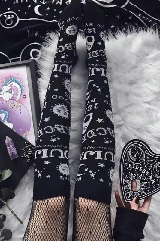 Harajuku Goth Lolita JK High Knee Soft Socks