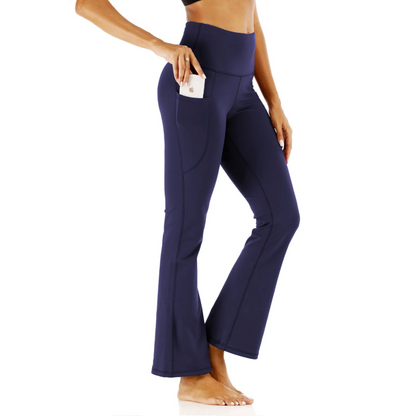 Women's Soft Stretch High Waisted Flared Trousers | Ideal for Everyday Wear