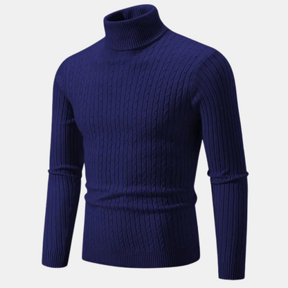 Jared - Jersey de punto de cuello alto - Clásico - - Ideal para otoño/invierno
