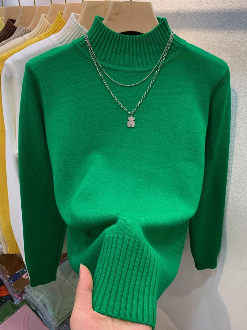 Suéter de cuello alto suave y transpirable para mujer | Ideal para otoño/invierno