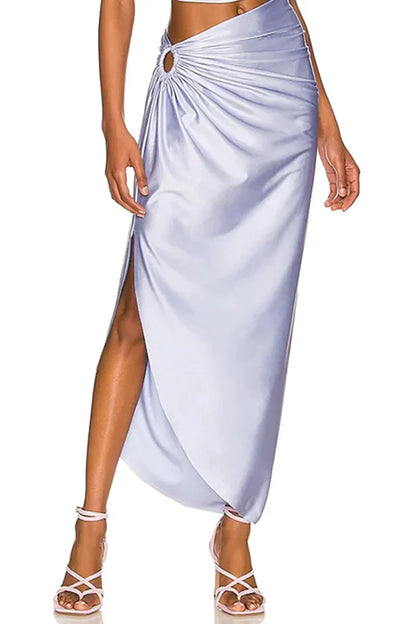 Conjunto de traje de baño con recortes de purpurina para resort