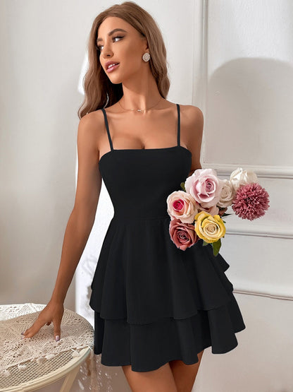 Pure Cotton Backless Bow Tie Mini&Short Dresses