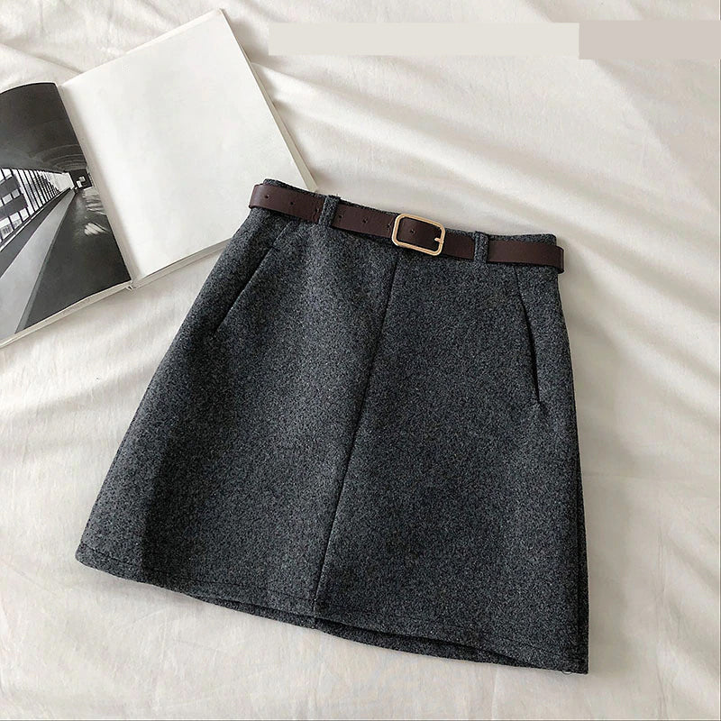 High Waist A-Line Mini Skirts