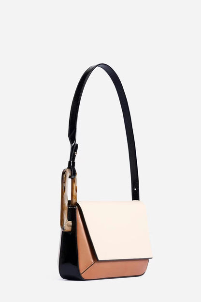 Bolso de patchwork con bloques de colores de moda y estilo lindo