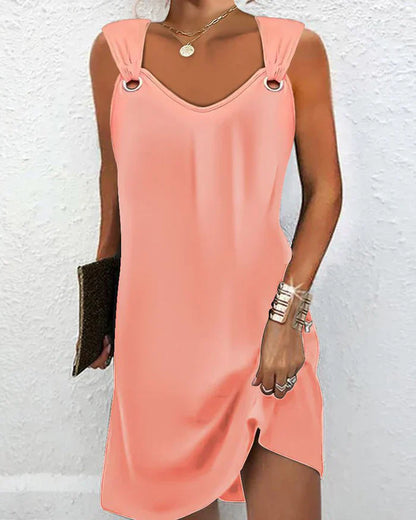 Women's Classic Loose Summer Midi Dress | Ideal for Spring/Summer