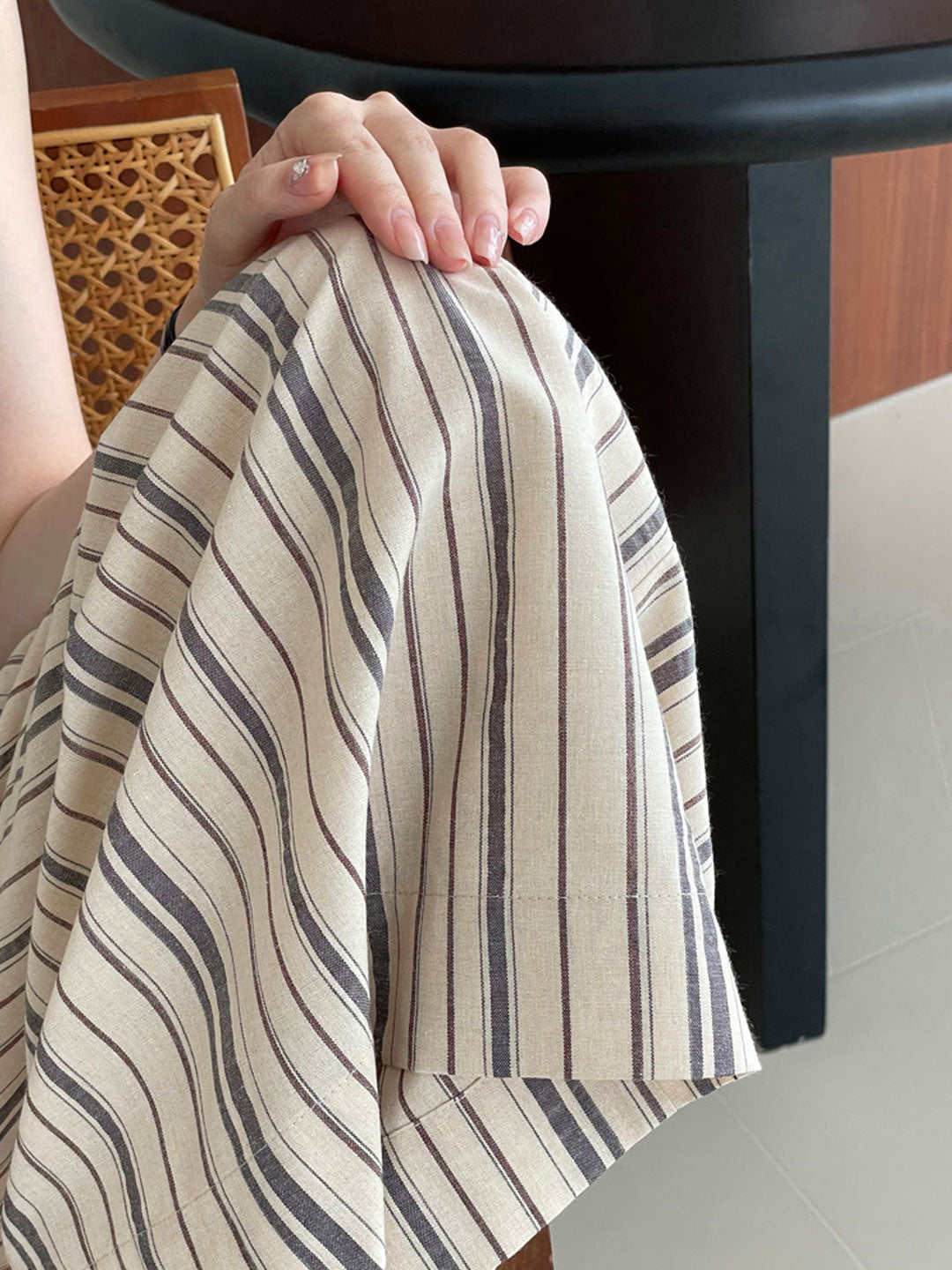 Evelyn Casual Striped Wide Pants