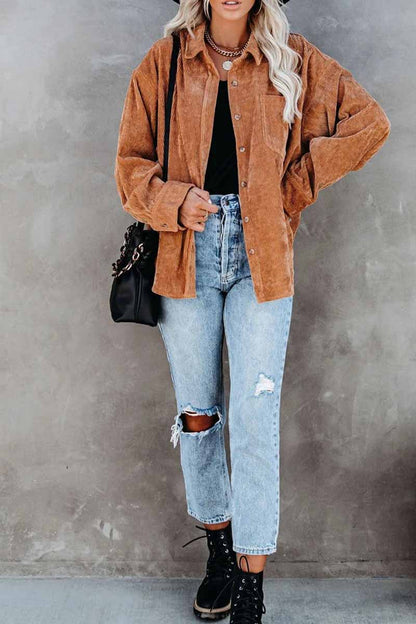 Solid Color Loose Pit Shirt Tops