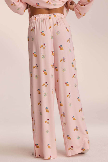 Conjunto de pijama con estampado de comida