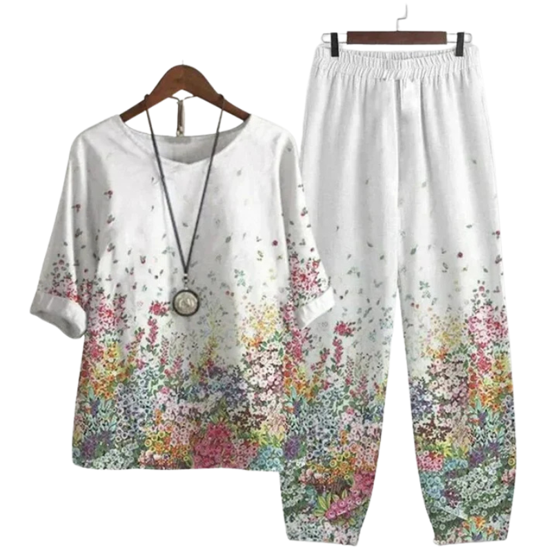Jemima - Elegante conjunto de dos piezas para mujer | Lino de estilo moderno