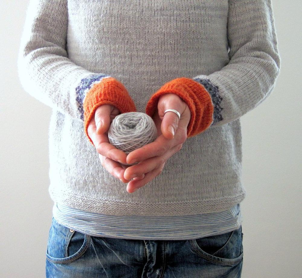 Jersey gris de corte recto para mujer, fácil de llevar | Ideal para otoño/invierno