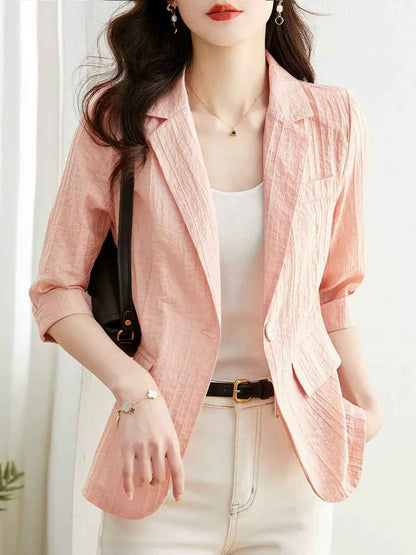 Sydney Casual Solid Color Suit Shirt