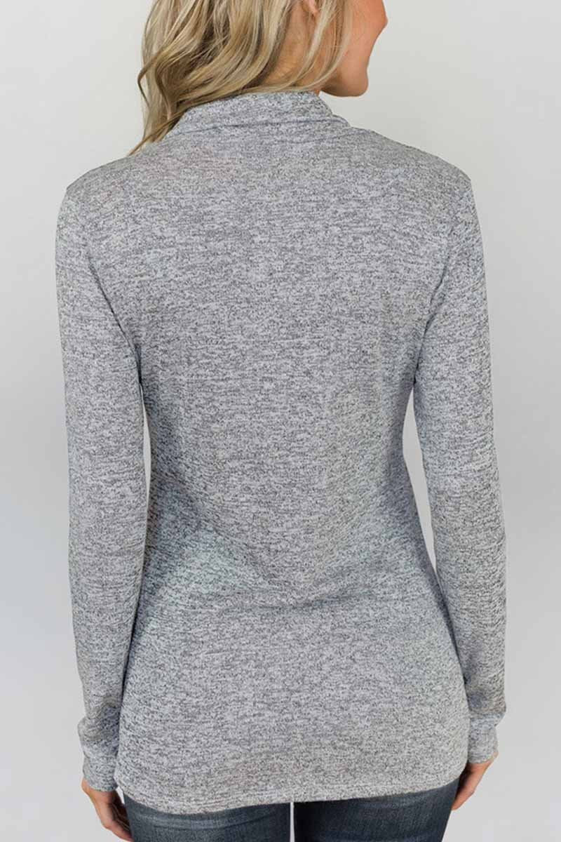 Slim Long Sleeve Tops(2 colors)