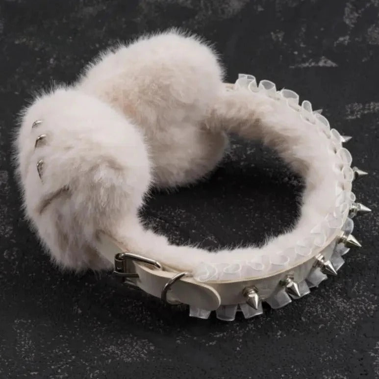 Harajuku Y2K Lace Rivet Earmuff