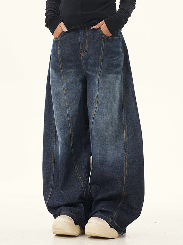 Oversize Structured Scimitar Jeans