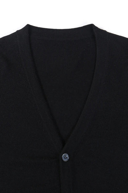 V-Neck Stretch Knit Cardigan