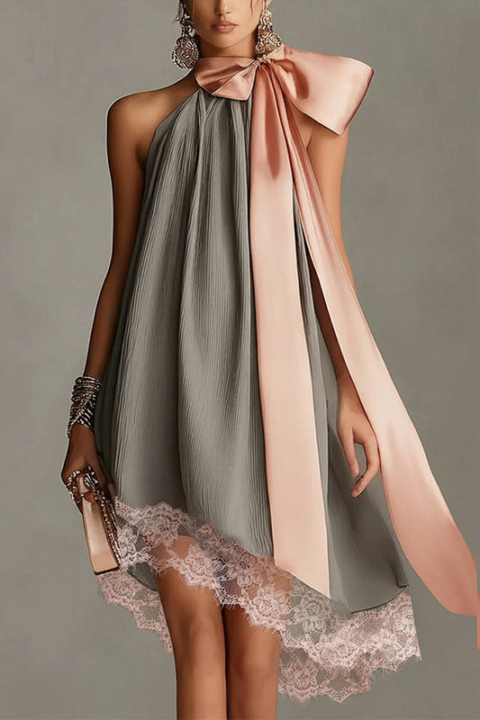 La Vie En Rose Pleated Mini Dress