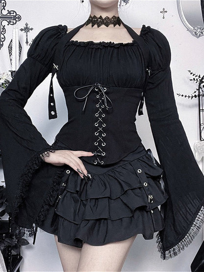 Gothic High-Waist Cake Skirt