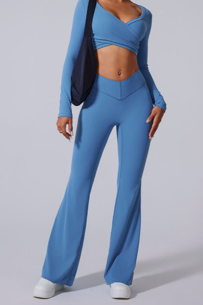 V-Waist Brushed Booty Lifting Workout Leggings