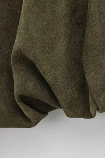 Oversized Suede Bomber Jacket