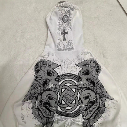Gothic Streetwear Loose Hoodie
