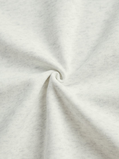 Letter Label Embellished V Neck Oversized Hoodie