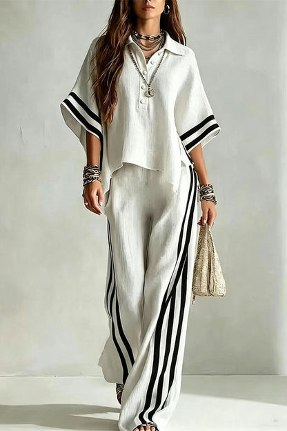 Striped Side-Panel Two-Piece Sets