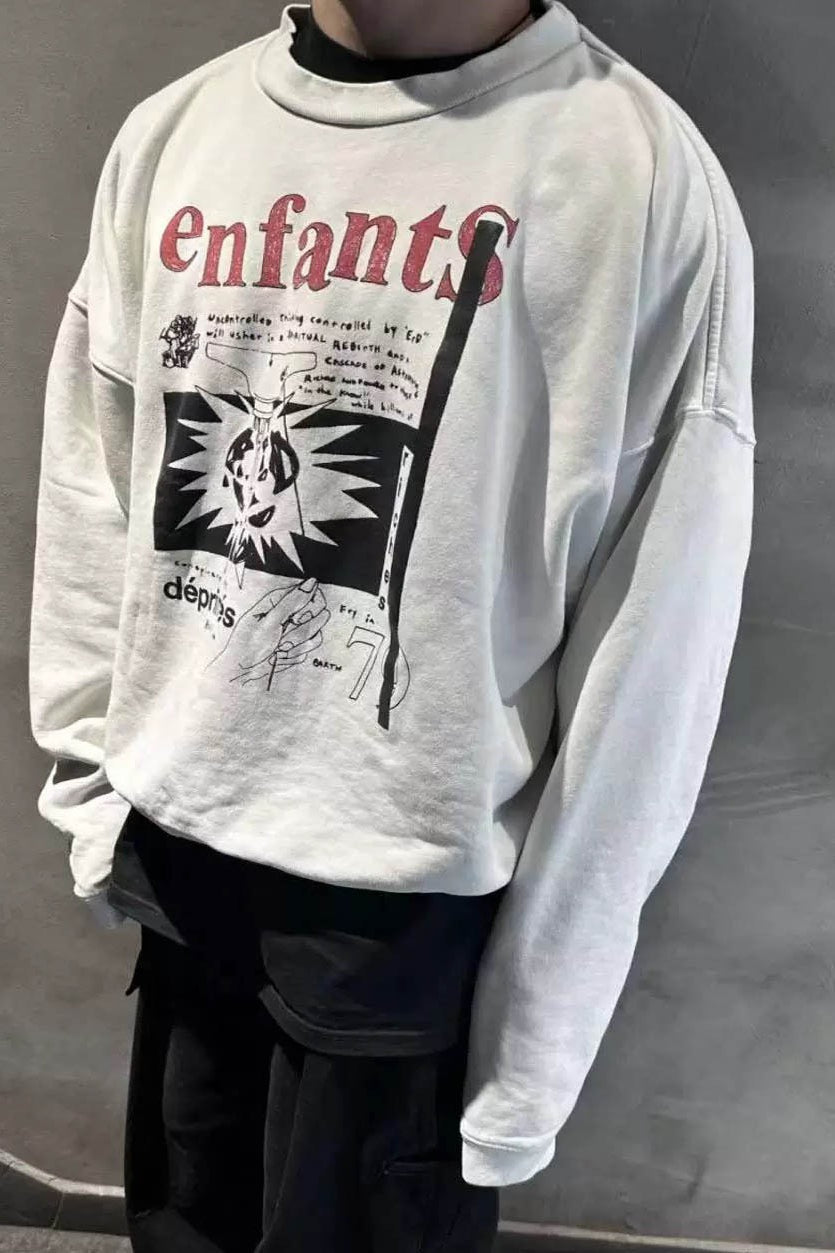 Unique Vintage Oversized Knit Top