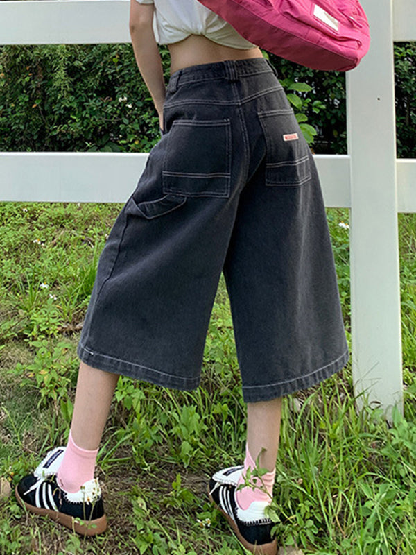 American Vintage Loose Denim Shorts